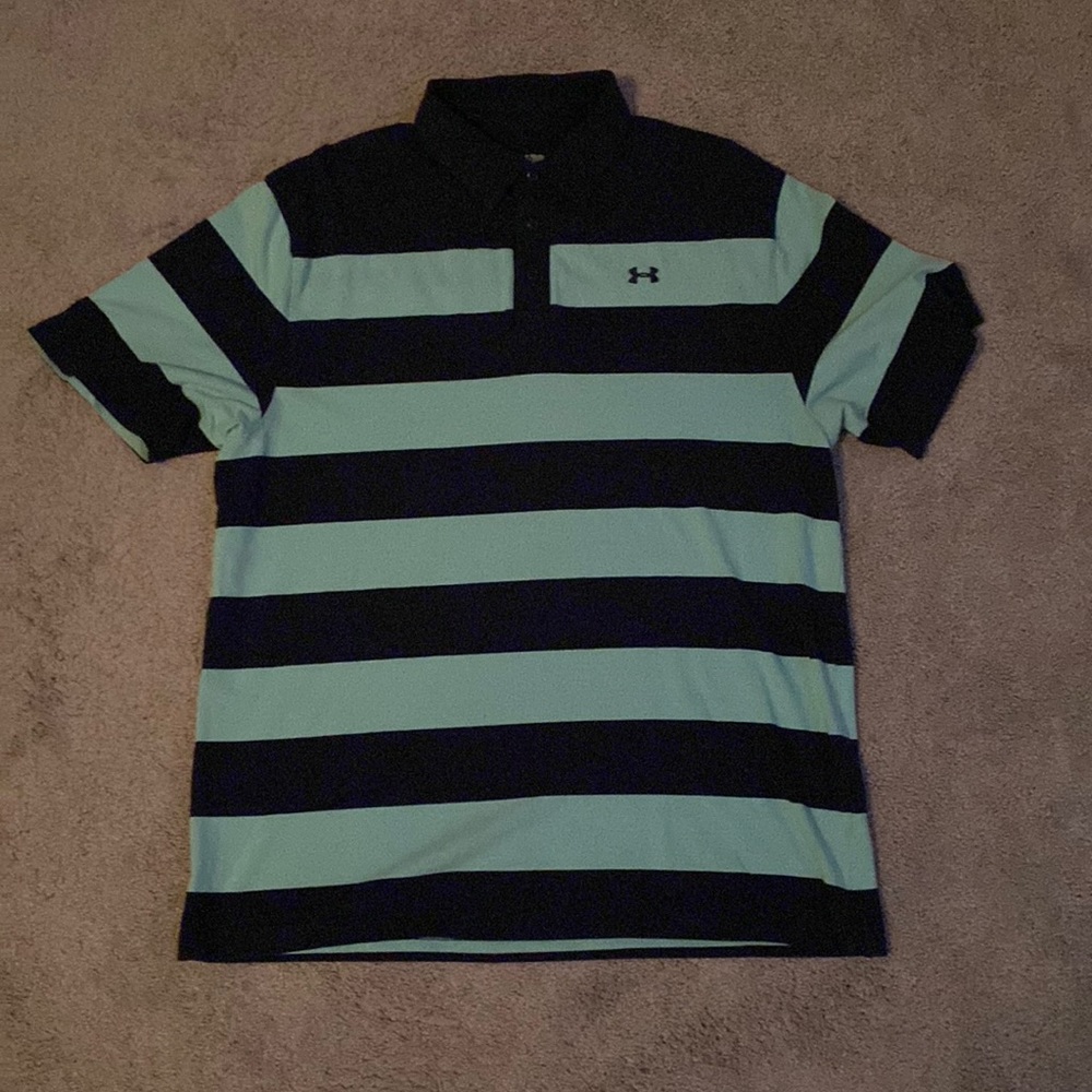 Blue/ Blue Under Armour Polo